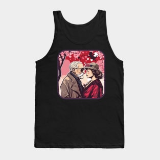 Older Man & Woman on Valentine's Day. Tank Top